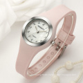 REBIRTH RE091 Women Fashion Silicone Strap Bracelet Watches Casual Quartz Sports Thin Dial Ladies Wristwatch